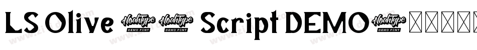 LS Olive 01 Script DEMO字体转换